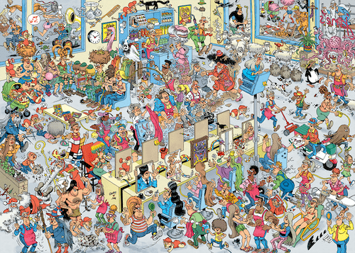 Hos frisøren - 1000 brikker - Nordisk Spil