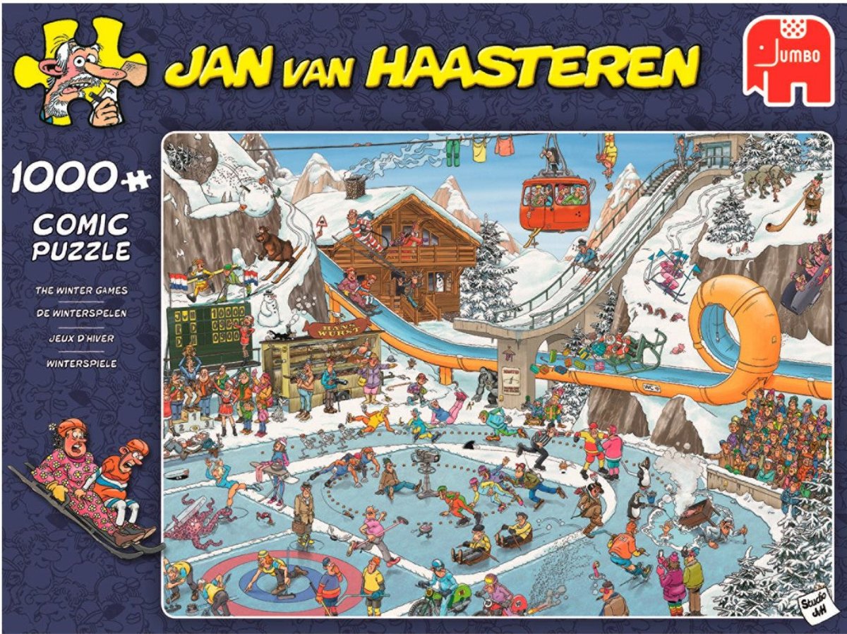 Jan van Haasteren: Vinter sport - 1000 brikker - Nordisk Spil
