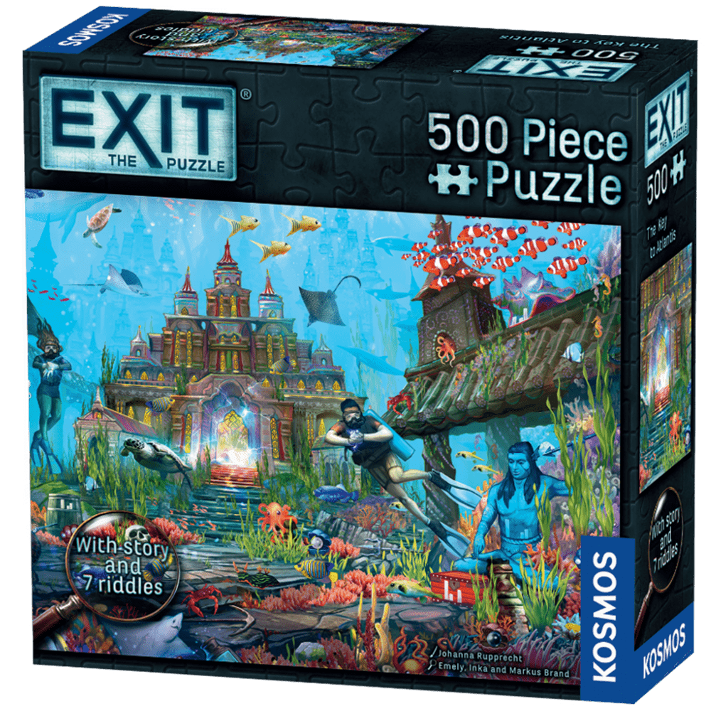 Exit: Nøglen til Atlantis - 500 brikker - Nordisk Spil