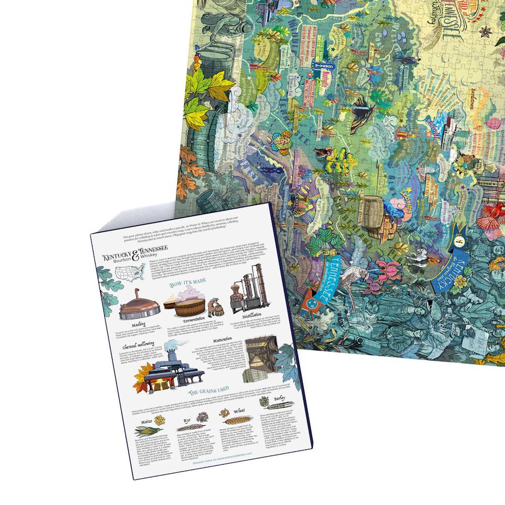 Whisky: Kentucky & Tennessee - 1000 brikker - Nordisk Spil
