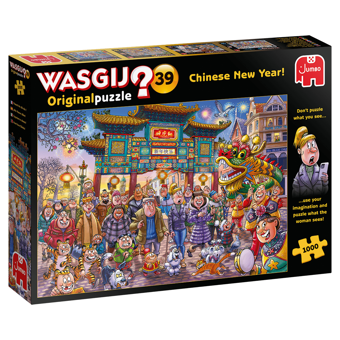 Wasgij Original 39 - Kinesisk Nytår - 1000 brikker - Nordisk Spil