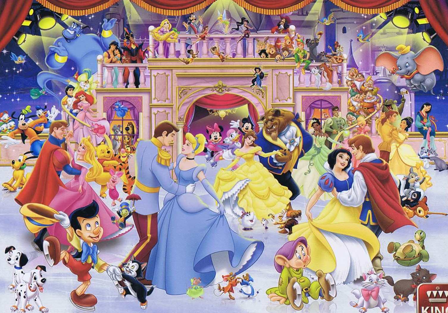 Disney til bal - 1000 brikker - Nordisk Spil