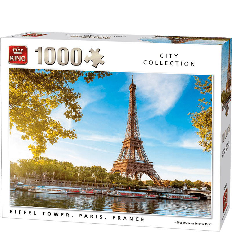 Eiffel Tower, Paris, France - 1000 brikker - Nordisk Spil