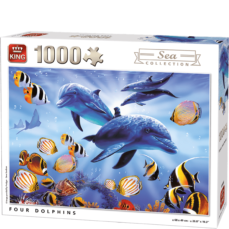 Four Dolphins - 1000 brikker - Nordisk Spil