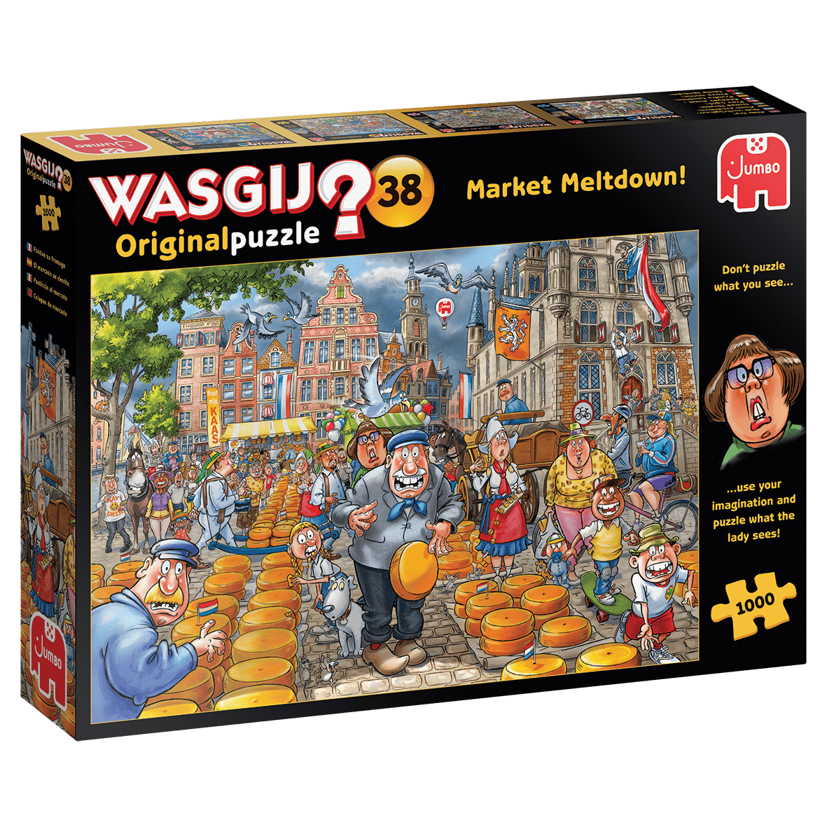 Wasgij Original 38 - Markedspladsen - 1000 brikker - Nordisk Spil