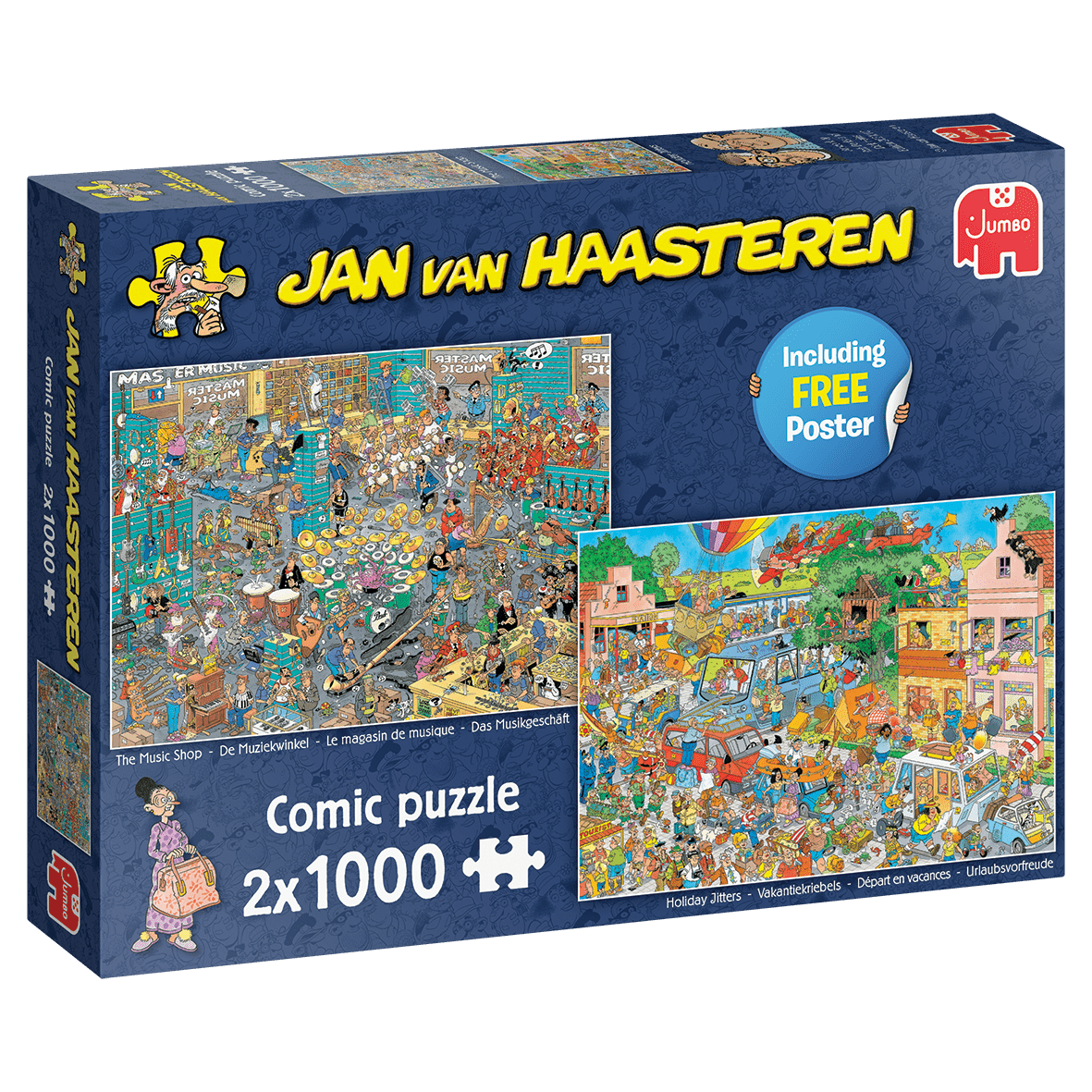Jan Van Haasteren - Musikbutikken og Feriestemning - 2x1000 brikker - Nordisk Spil