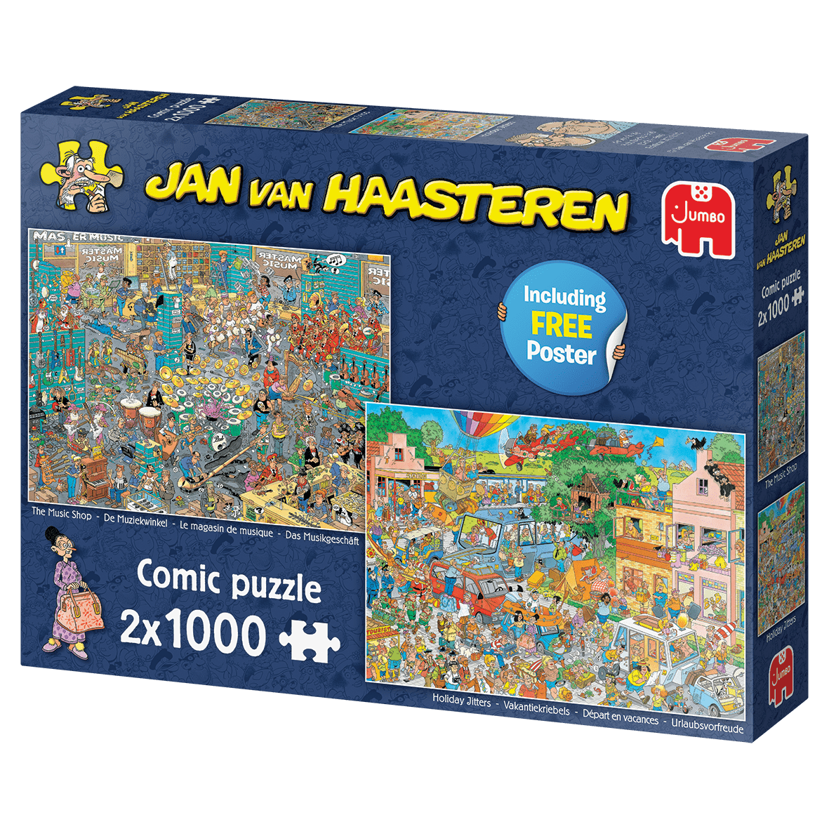 Jan Van Haasteren - Musikbutikken og Feriestemning - 2x1000 brikker - Nordisk Spil