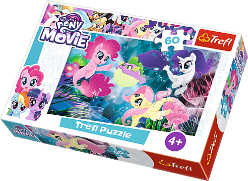 My Little Pony - Undervands Ponyer - 60 brikker - Nordisk Spil