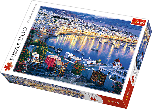 Mykonos at Sunset - 1500 brikker - Nordisk Spil
