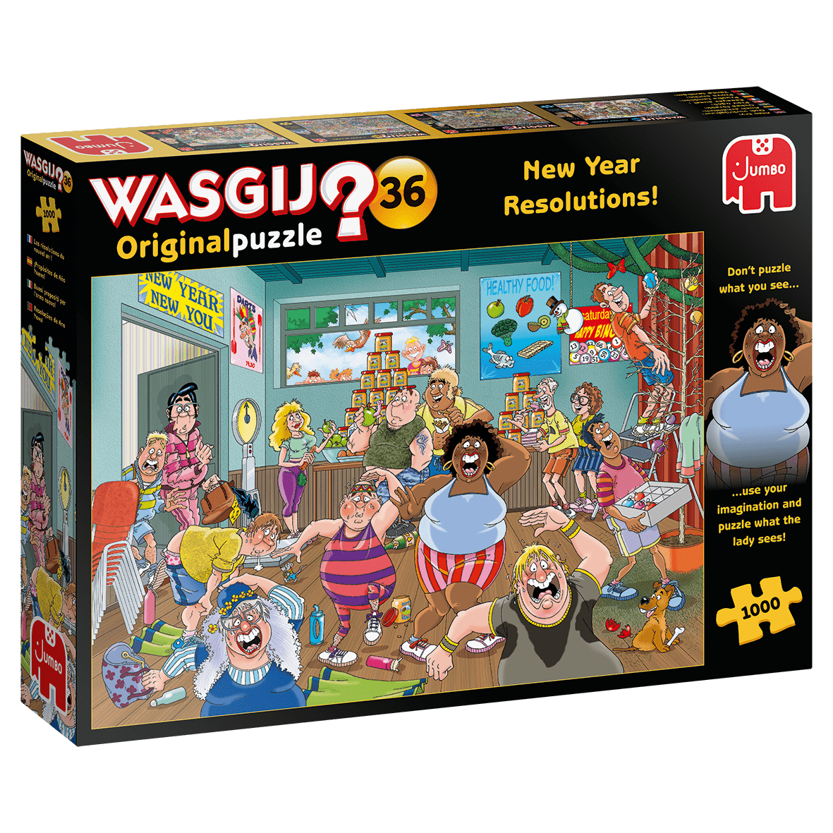 Wasgij Original 36 - Nytårsforsæt - 1000 brikker - Nordisk Spil