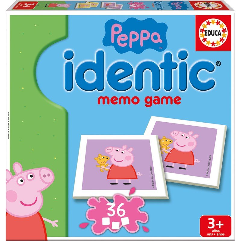 Gurli Gris vendespil (Peppa Pig Identic Memo) - Nordisk Spil