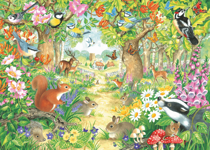 A Woodland Trail - 1000 brikker - Nordisk Spil