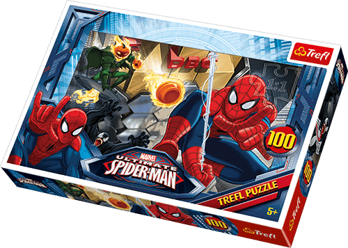 Spiderman Flugt, 100 brikker - Nordisk Spil