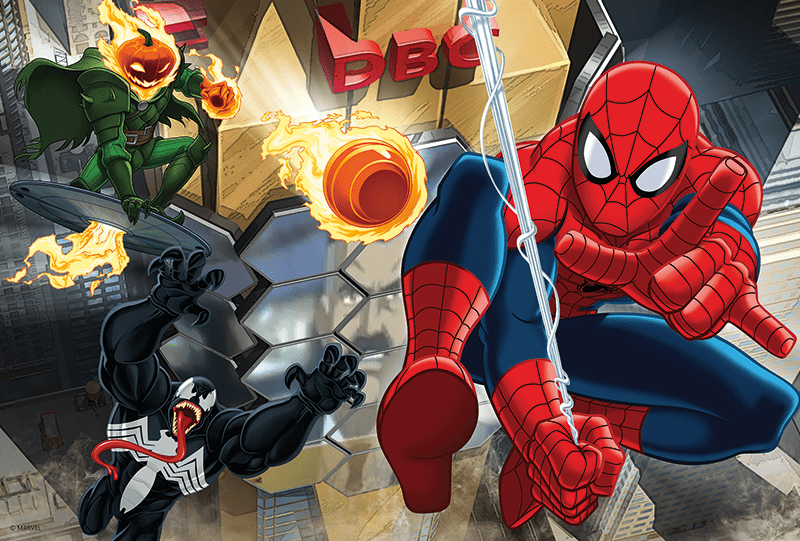 Spiderman Flugt, 100 brikker - Nordisk Spil