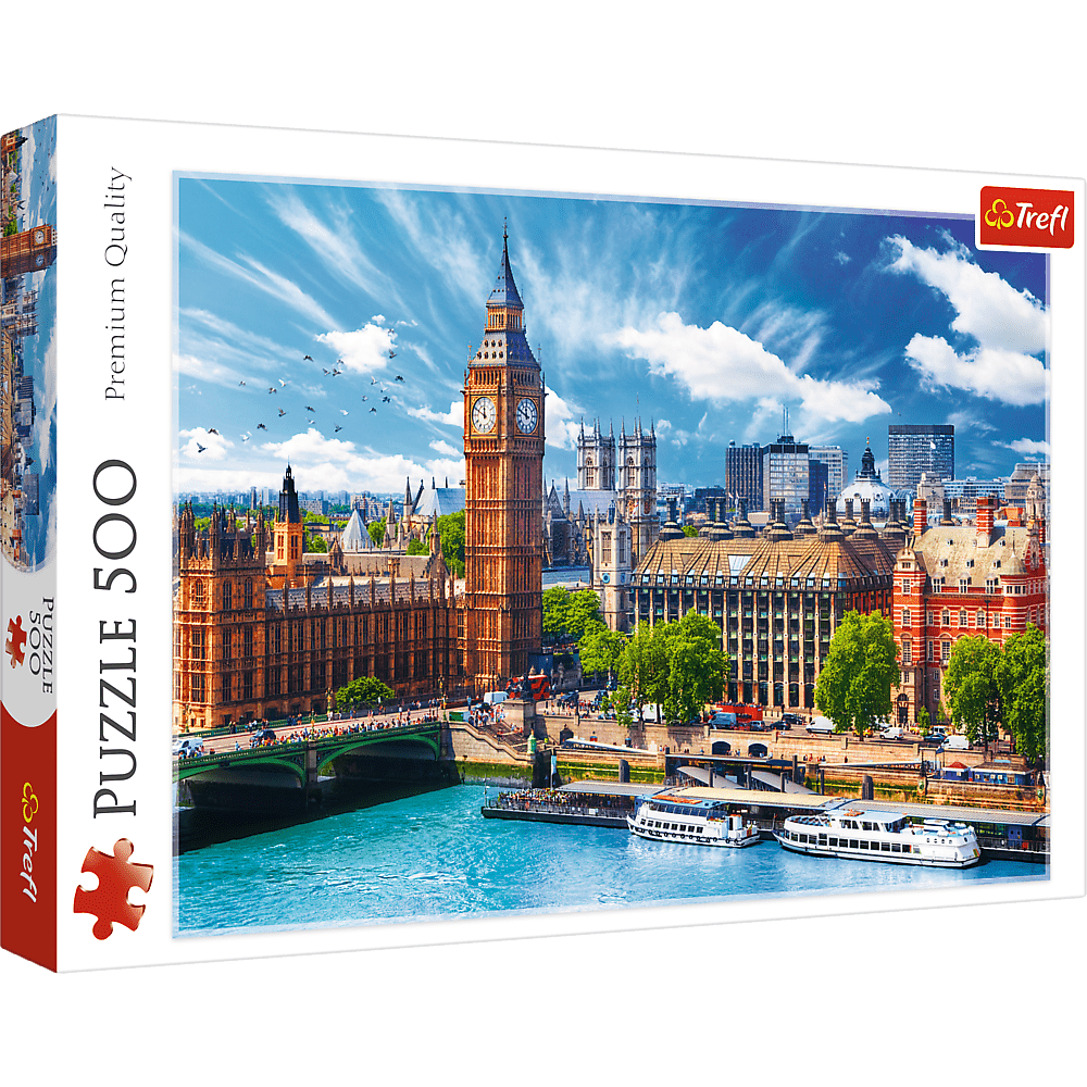 Solvejr i London - 500 brikker - Nordisk Spil