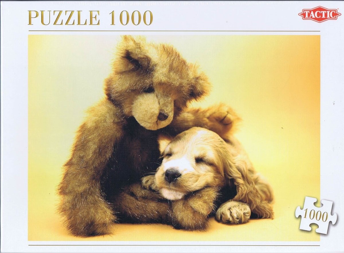 Puppy and a Teddy Bear, 1000 brikker - Nordisk Spil