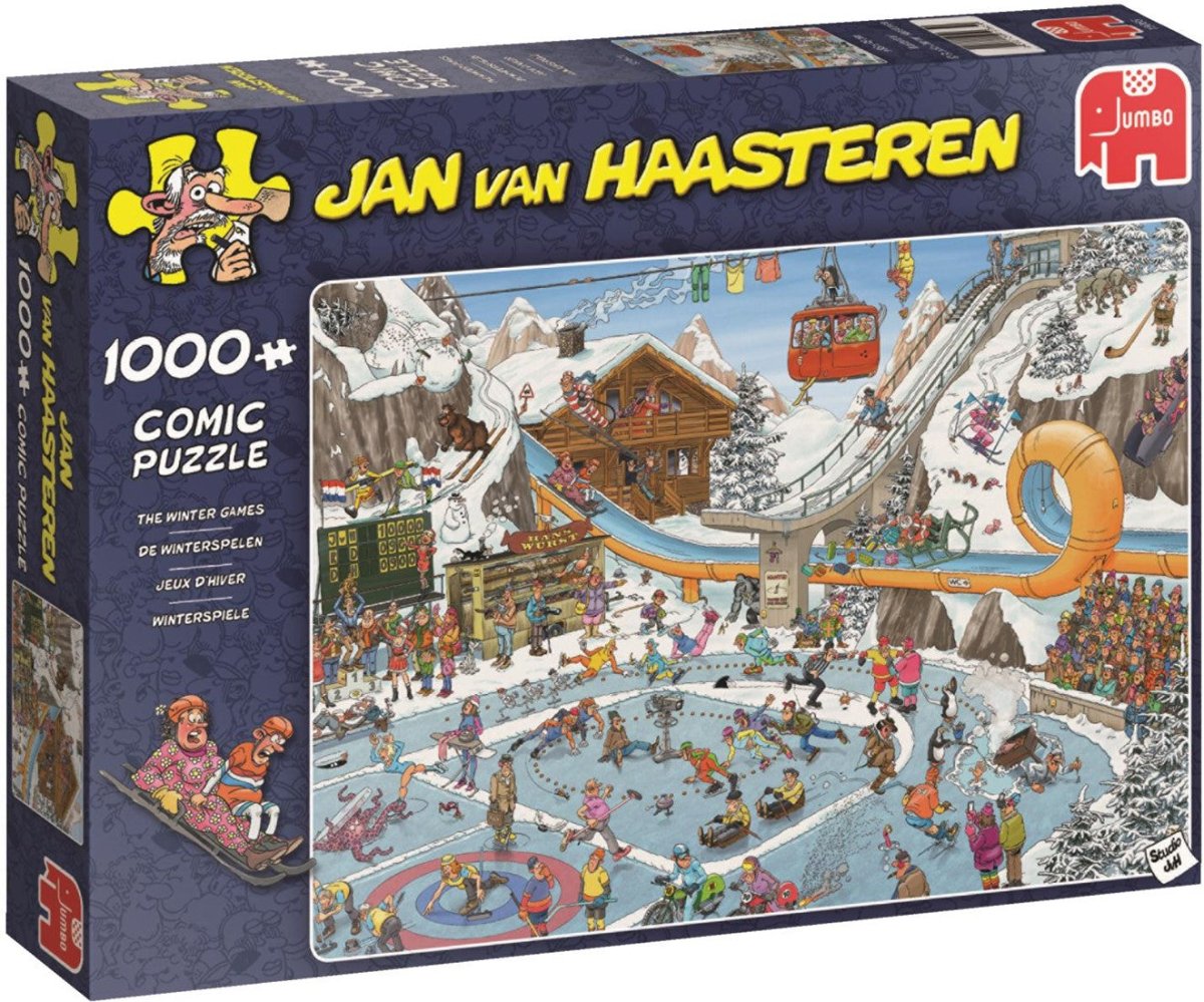 Jan van Haasteren: Vinter sport - 1000 brikker - Nordisk Spil