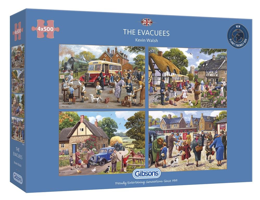 The Evacuees - 4 x 500 brikker - Nordisk Spil
