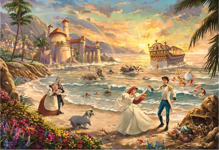 Thomas Kinkade - Little Mermaid Celebration of Love - Nordisk Spil