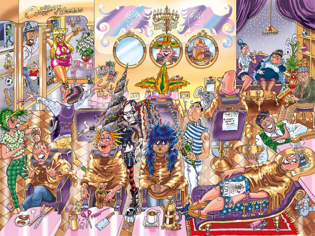 Wasgij? Back to...? 3 Barbers and Beehives - 1000 brikker - Nordisk Spil