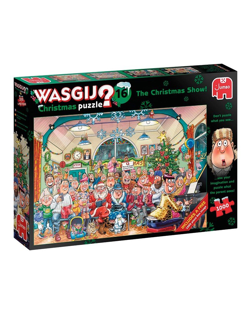 Wasgij - Christmas 16 - The Christmas Show - 1000 brikker - Nordisk Spil