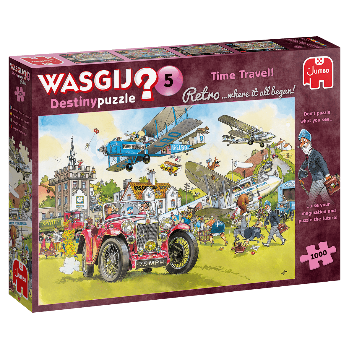 Wasgij Retro Destiny 5 - Time Travel! - 1000 brikker - Nordisk Spil