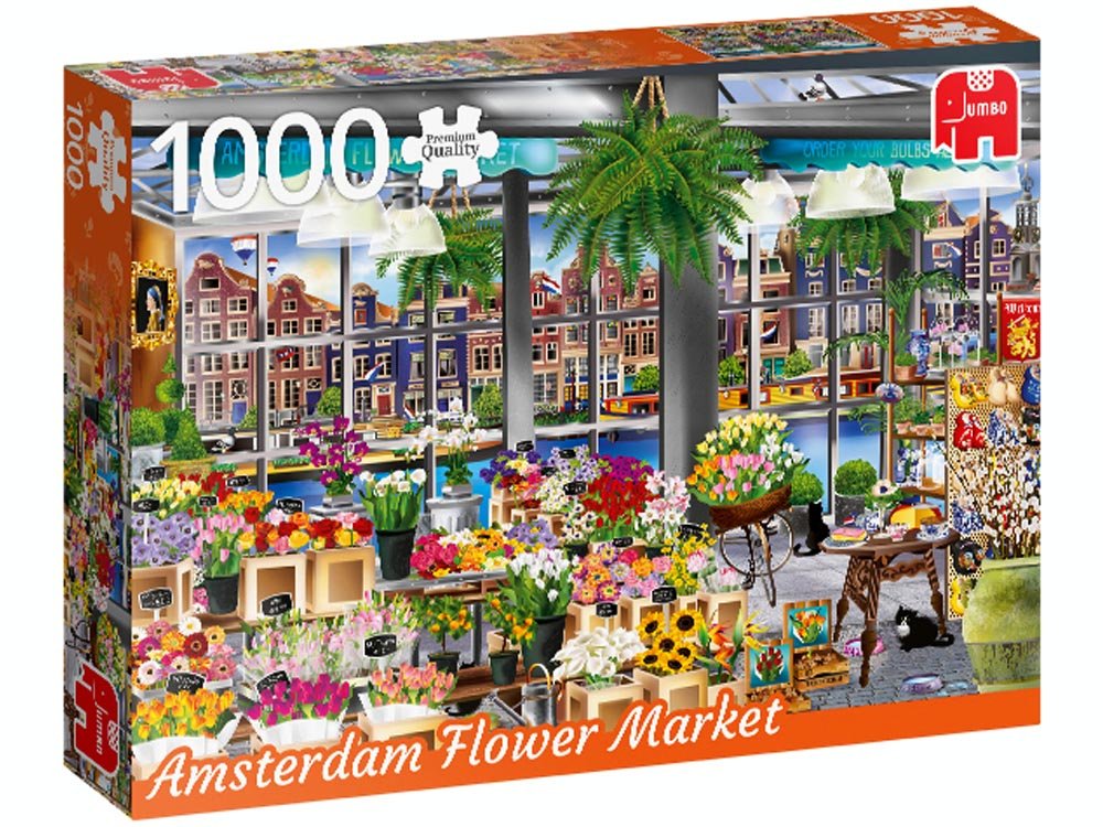 Amsterdam Flower Market - 1000 brikker - Nordisk Spil