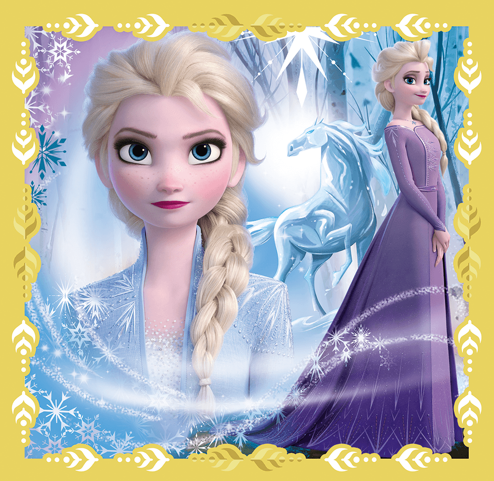 Disney Frost 2 - Anna og Elsa 3 - i - 1 - 20/36/50 brikker - Nordisk Spil