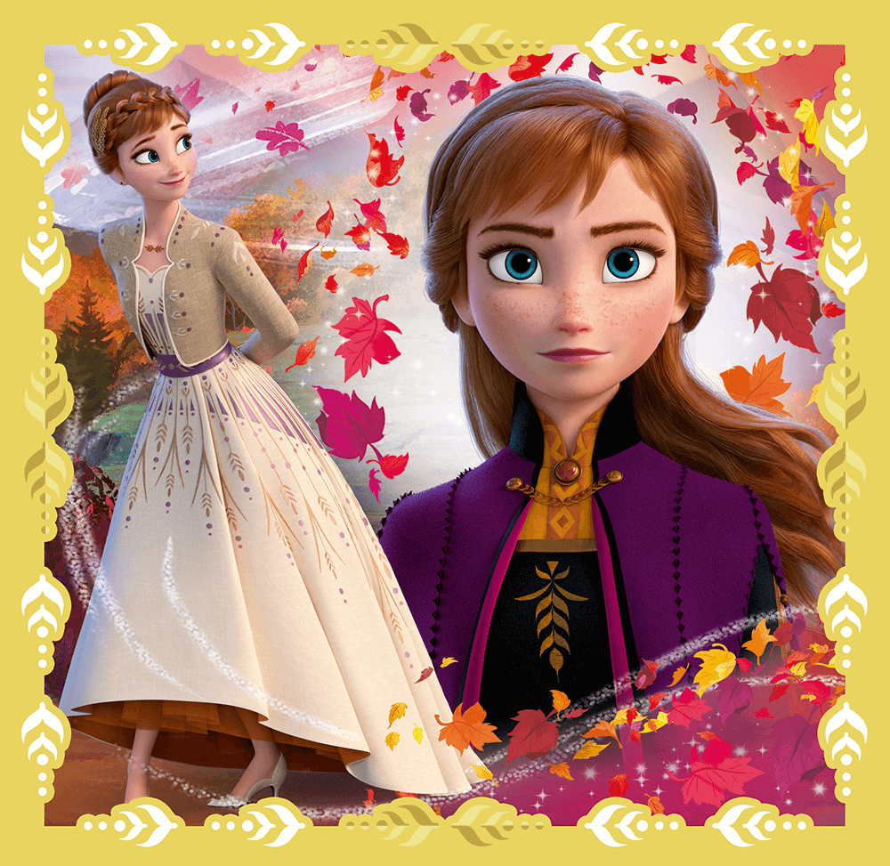 Disney Frost 2 - Anna og Elsa 3 - i - 1 - 20/36/50 brikker - Nordisk Spil