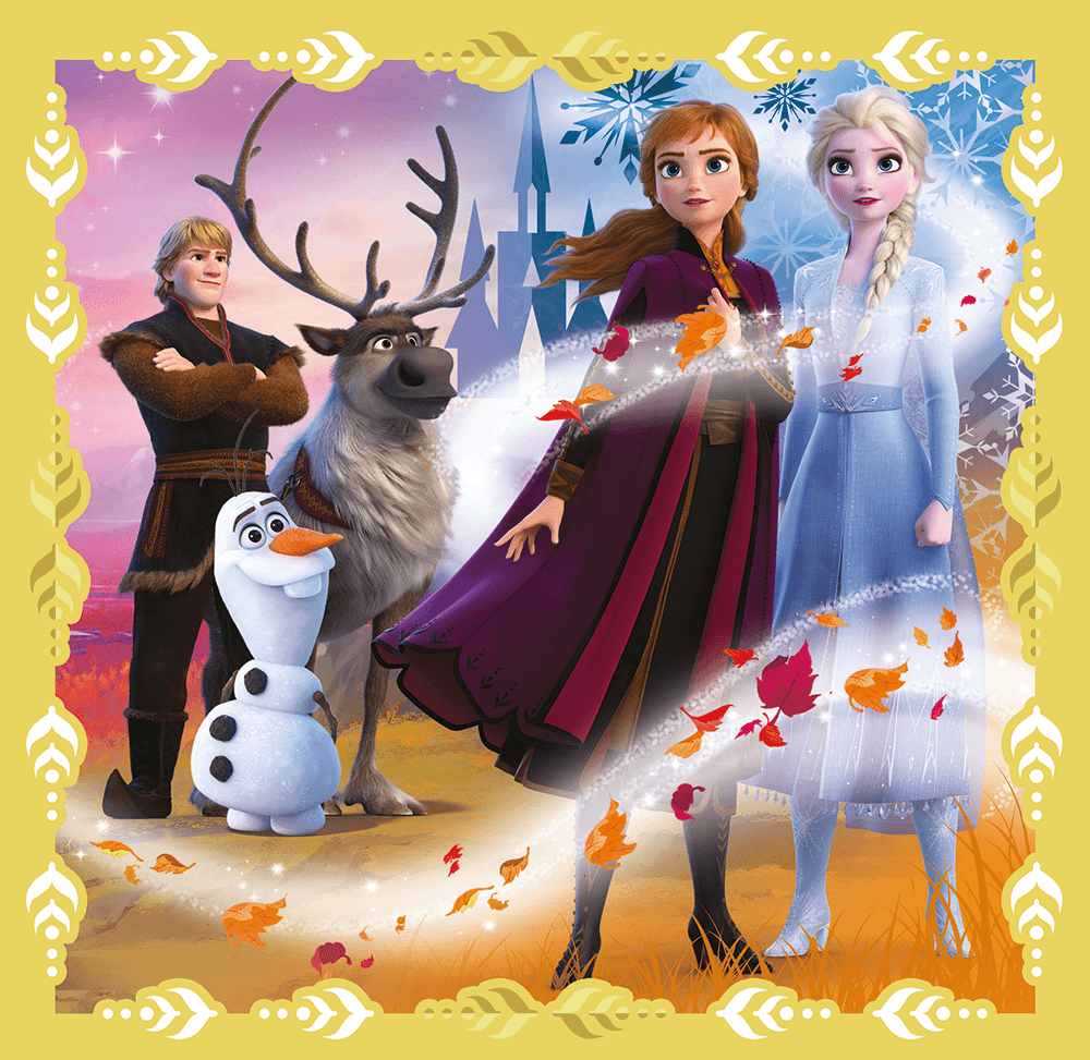 Disney Frost 2 - Anna og Elsa 3 - i - 1 - 20/36/50 brikker - Nordisk Spil