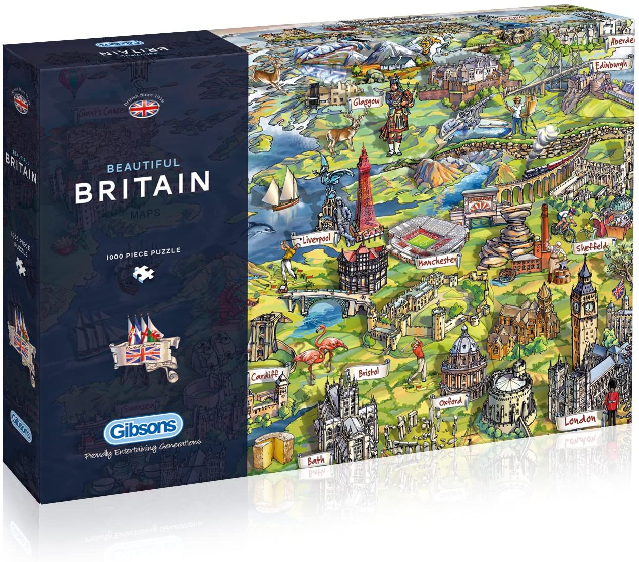 Beautiful Britain - 1000 brikker - Nordisk Spil