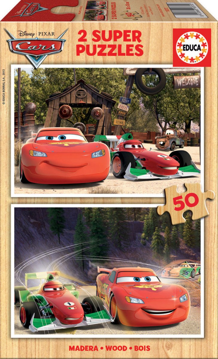 Cars - 2x50 brikker - Nordisk Spil