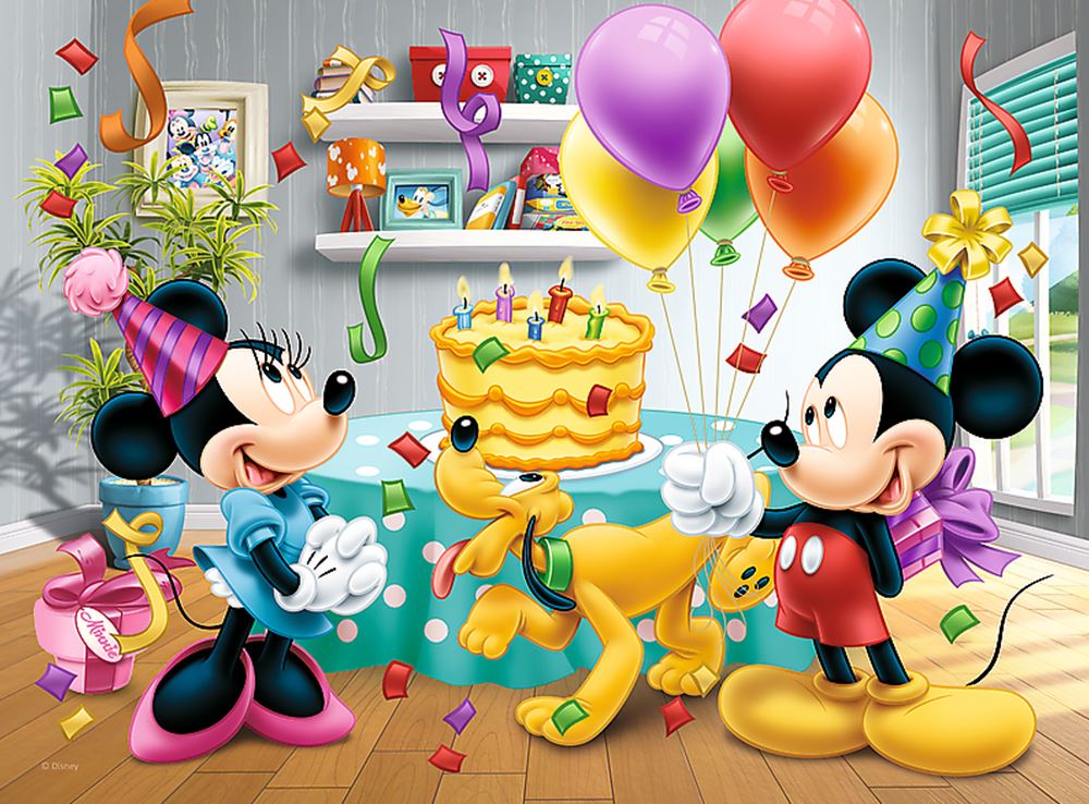Birthdaycake Mickey - 30 brikker - Nordisk Spil