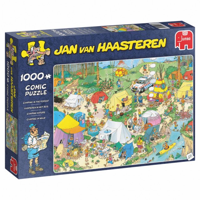 Jan van Haasteren: Camping i skoven - 1000 brikker - Nordisk Spil