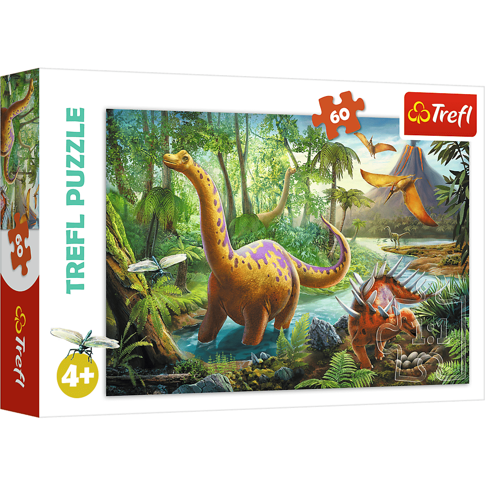 Dinosaurer ved floden - 60 brikker - Nordisk Spil