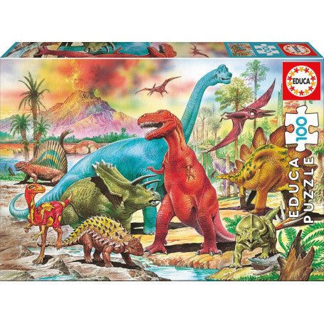Dinosaur - 100 brikker - Nordisk Spil