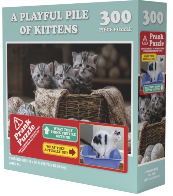 A Playful Piile of Kittens - 300 brikker - Nordisk Spil
