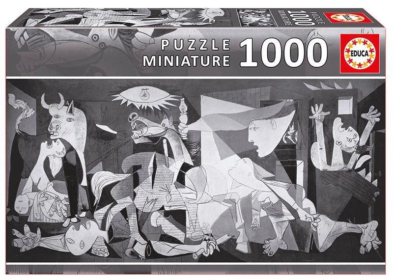 Guernica, Pablo Picasso, miniature, 1000 brikker - Nordisk Spil