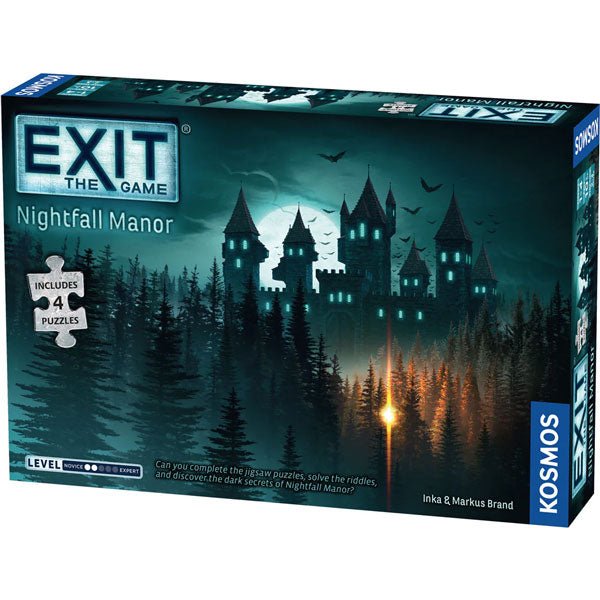 EXIT: Nightfall Manor (med 4 puslespil) - Engelsk - Nordisk Spil