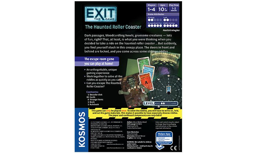 EXIT 8: The Haunted Roller Coaster - Engelsk - Nordisk Spil