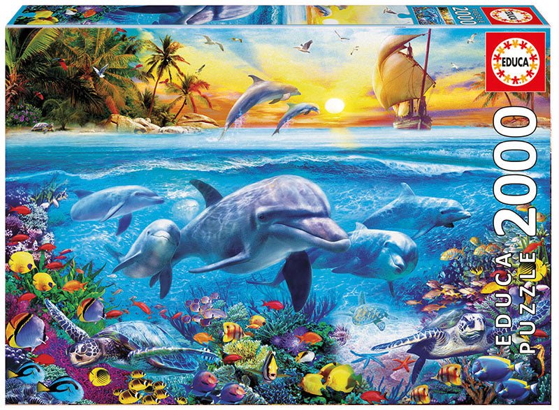 Family of Dolphins - 2000 brikker - Nordisk Spil