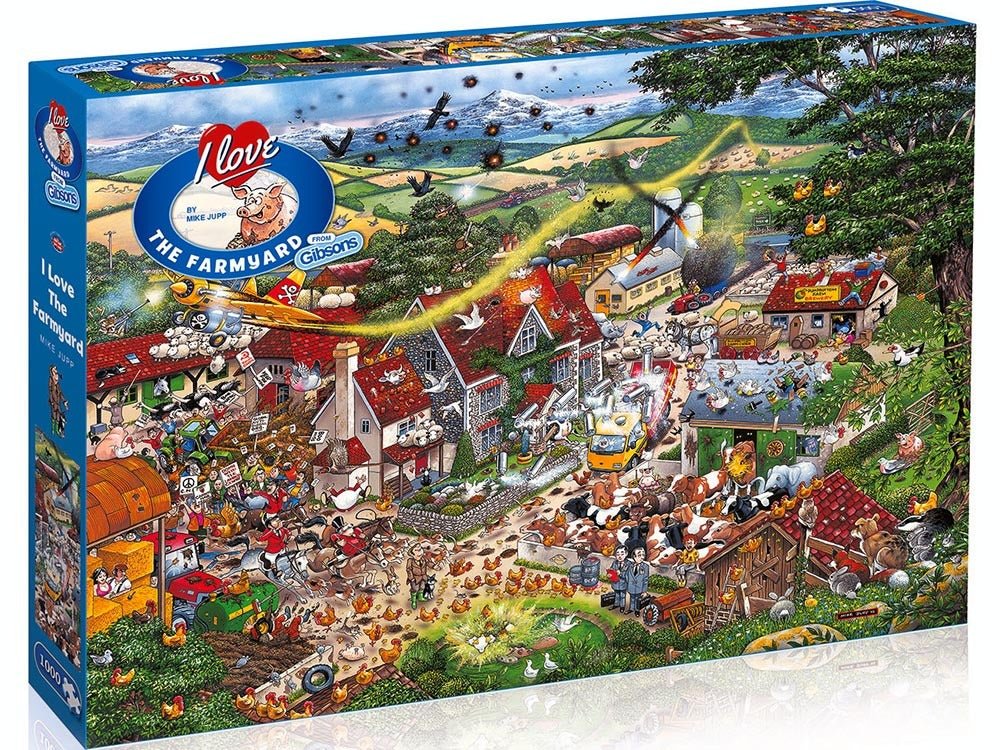 I Love the Farmyard, 1000 brikker - Nordisk Spil