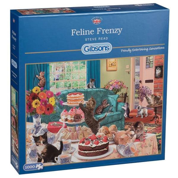 Feline Frenzy - 1000 brikker - Nordisk Spil