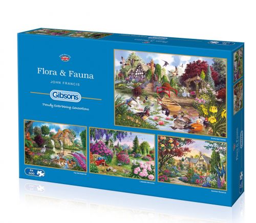 Flora & Fauna - 4x500 brikker - Nordisk Spil