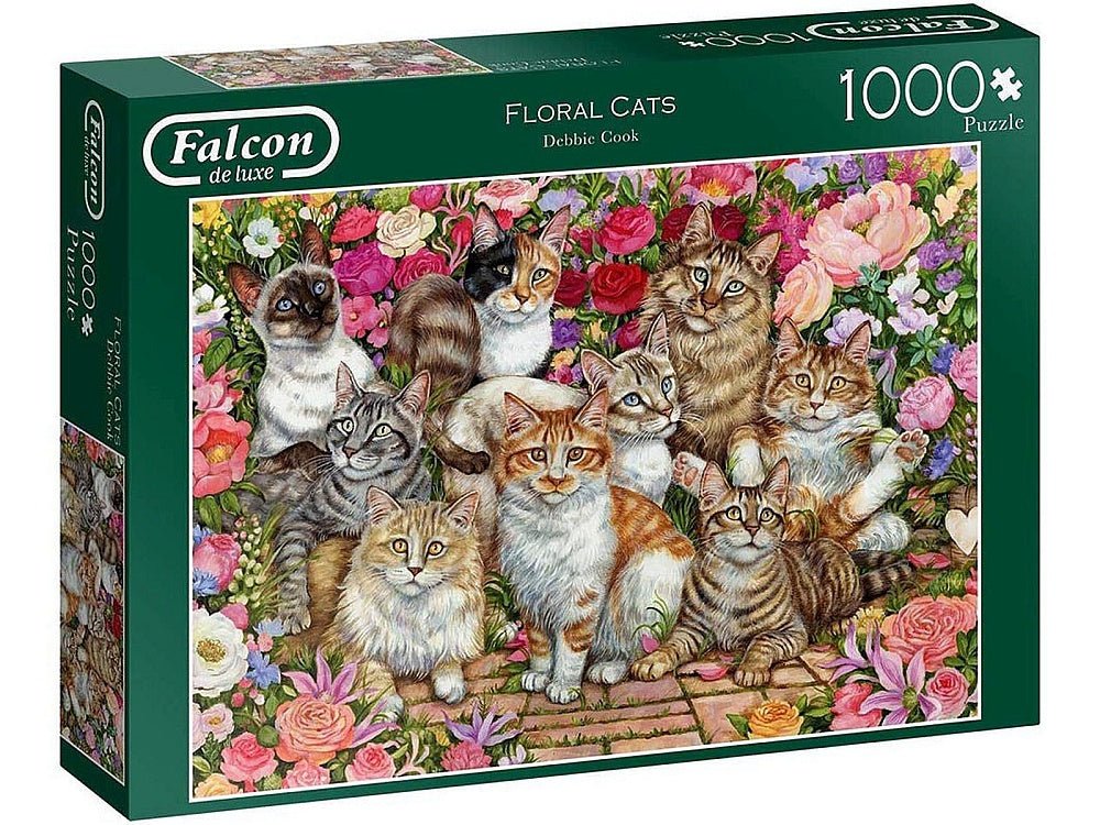 Floral Cats - 1000 Brikker - Nordisk Spil