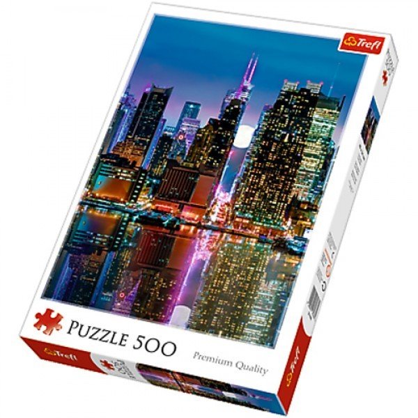 Full moon over Manhattan - 500 brikker - Nordisk Spil
