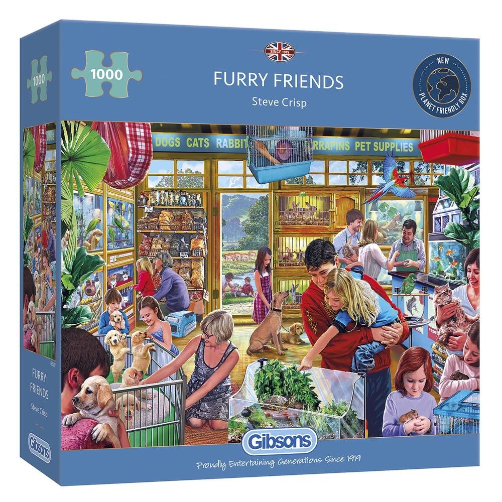 Furry Friends - 1000 brikker - Nordisk Spil