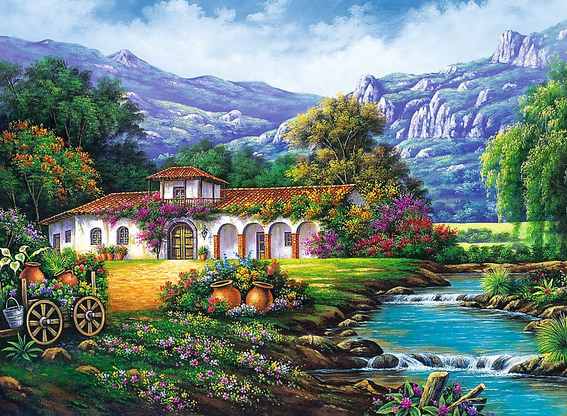Hacienda by the Stream, 3000 brikker - Nordisk Spil