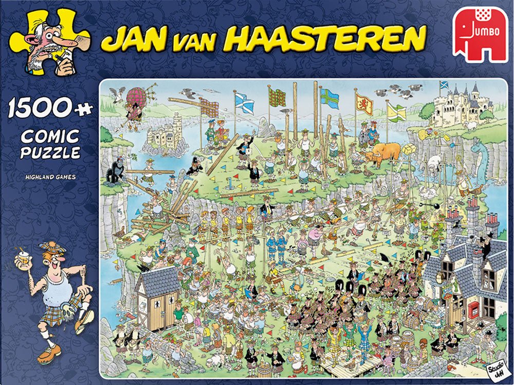 Jan van Haasteren - Highland Games - 1500 Brikker - Nordisk Spil