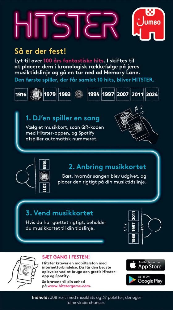 Hitster Original - 2. udgave - Dansk - Nordisk Spil